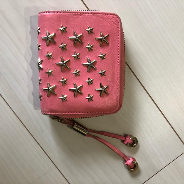 美品！JIMMY CHOO ジミーチュウ スタッズ  折財布 コンパクト財布 黒