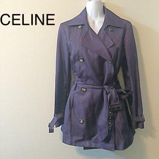 セリーヌ(celine)のセリーヌ⭐️パープル綺麗トレンチコート(トレンチコート)