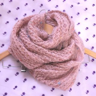 snood♡pink♡colorful♡yarn(スヌード)