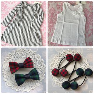 プチバトー(PETIT BATEAU)の【pupu様専用】新品 プチバトー2点&ファミリア風ヘアアクセサリー おまとめ♡(ワンピース)