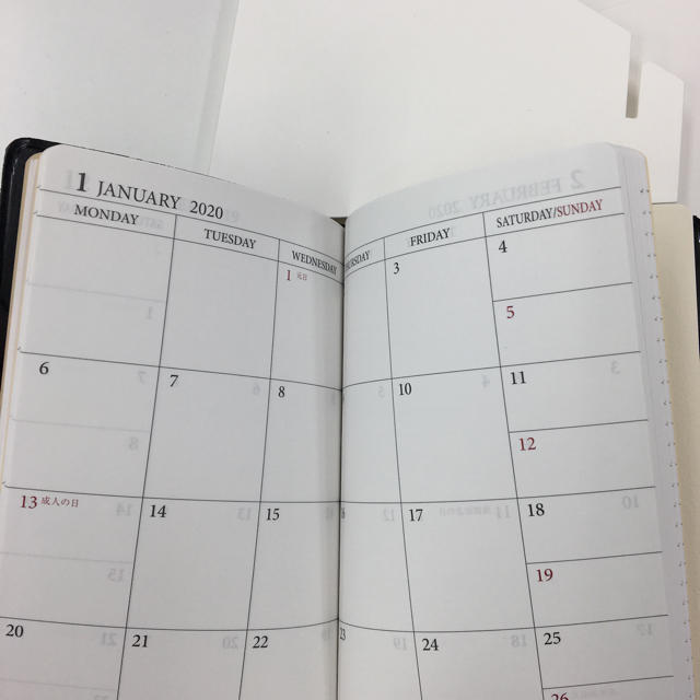 2019年 ビジネス手帳&卓上カレンダー インテリア/住まい/日用品の文房具(カレンダー/スケジュール)の商品写真