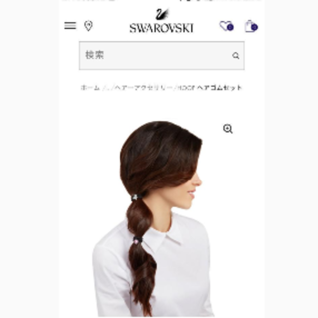 SWAROVSKI(スワロフスキー)のスワロフスキー　ヘアアクセサリー　新品未使用 レディースのヘアアクセサリー(ヘアゴム/シュシュ)の商品写真