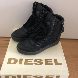 ディーゼル(DIESEL)のDIESEL インヒールスニーカー 23cm(スニーカー)