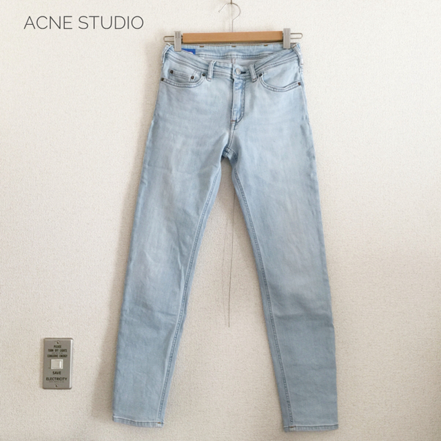 アクネストゥディオズ スキニー デニムパンツ w26 ACNE STUDIOS ストレッチ素材 ジーパン レディース   【221008】