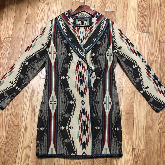 PENDLETON(ペンドルトン)の希少 ペンドルトン PENDLETON ショールカラー ネイティブ柄 メンズのジャケット/アウター(ステンカラーコート)の商品写真