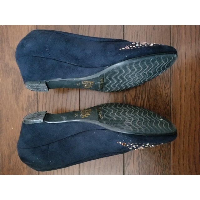 【 21.5cm】バレエシューズ ビジュー レディースの靴/シューズ(バレエシューズ)の商品写真
