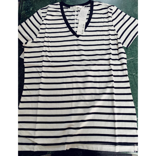 AZUL by moussy(アズールバイマウジー)のボーダーシャツ レディースのトップス(Tシャツ(半袖/袖なし))の商品写真