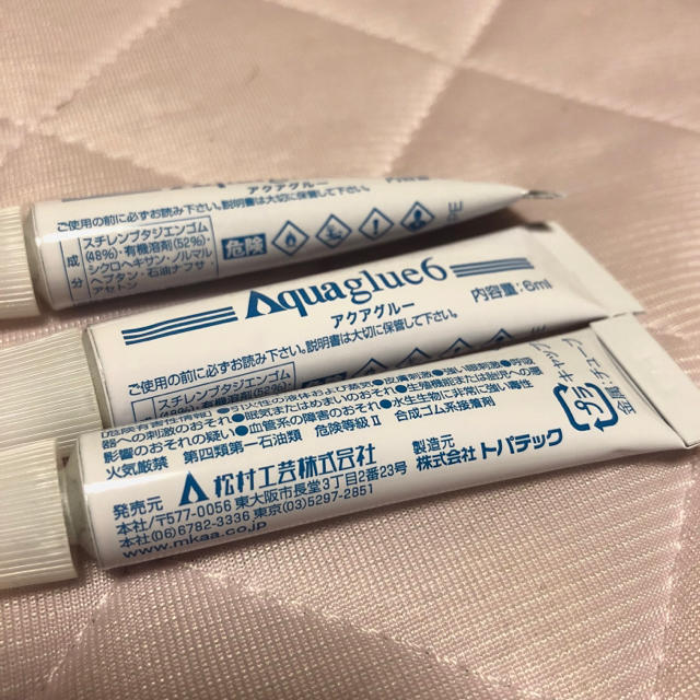 アクアグルー 6ml 3本セット 接着剤 クリア プリザ アクセサリー リース ハンドメイドの素材/材料(各種パーツ)の商品写真