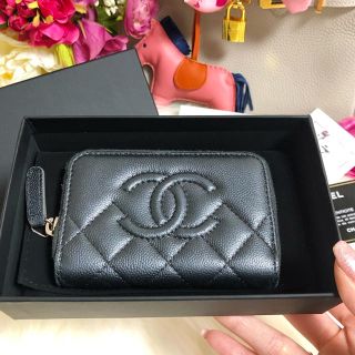 シャネル(CHANEL)のCHANEL シャネル キャビアスキン コインケース 小銭入れ(財布)