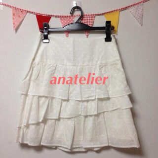 アナトリエ(anatelier)の新品♡アナトリエ♡ティアードスカート(ひざ丈スカート)