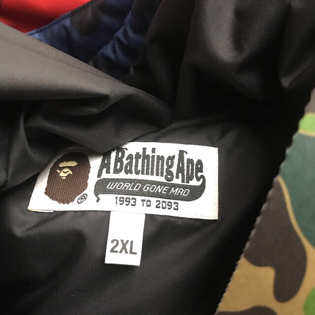 A BATHING APE(アベイシングエイプ)の【新品】2XL BAPE PSG LONG DOWN JACKET ape  メンズのジャケット/アウター(ダウンジャケット)の商品写真