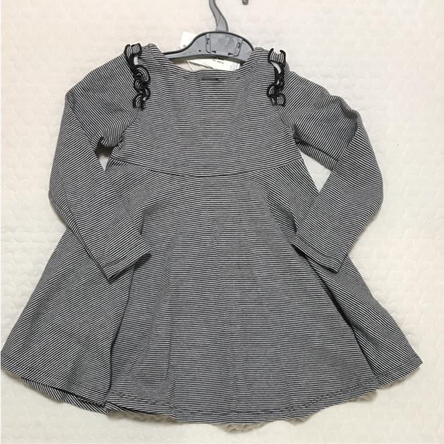 PETIT BATEAU(プチバトー)のSALE☆ ミラレフレアワンピース キッズ/ベビー/マタニティのキッズ服女の子用(90cm~)(ワンピース)の商品写真