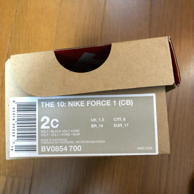 NIKE(ナイキ)の国内正規 Nike the 10 air force 1 off white キッズ/ベビー/マタニティのベビー靴/シューズ(~14cm)(スニーカー)の商品写真