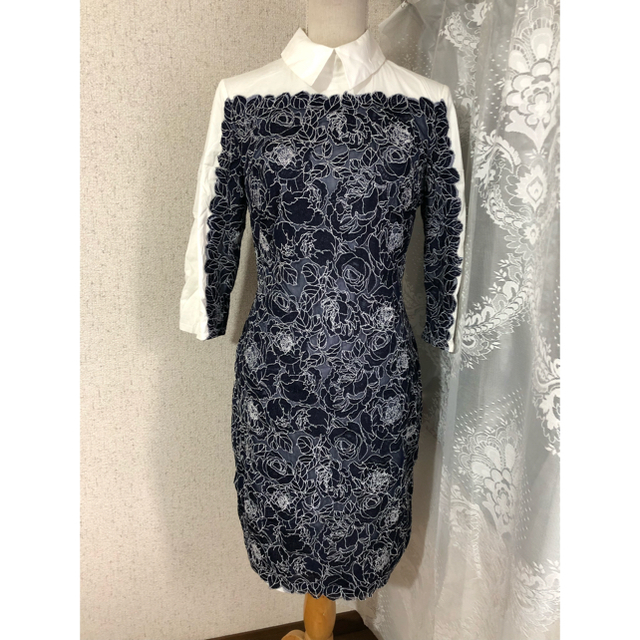 TADASHI SHOJI(タダシショウジ)の新品 タダシショージ ワンピース ドレス 7分袖 レディースのワンピース(ひざ丈ワンピース)の商品写真