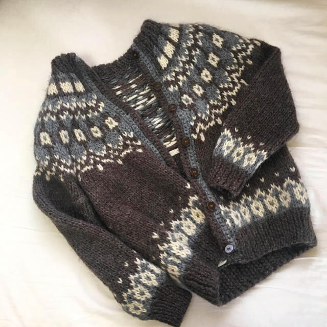 wool knit cardigan