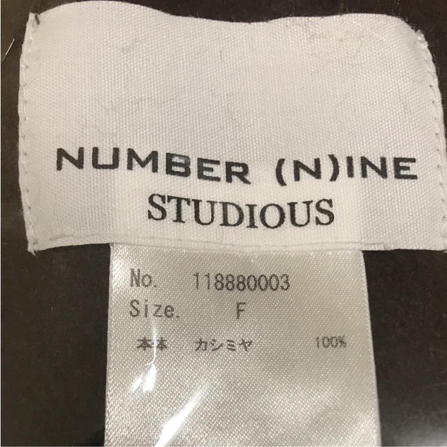 NUMBER (N)INE(ナンバーナイン)のカシミヤ100パーセントマフラー レディースのファッション小物(マフラー/ショール)の商品写真