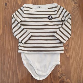 プチバトー(PETIT BATEAU)のプチバトー ボーダートップス(シャツ/カットソー)