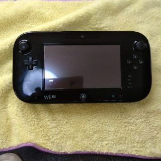 ウィーユー(Wii U)のwiiu ゲームパッド　ブラック(家庭用ゲーム機本体)