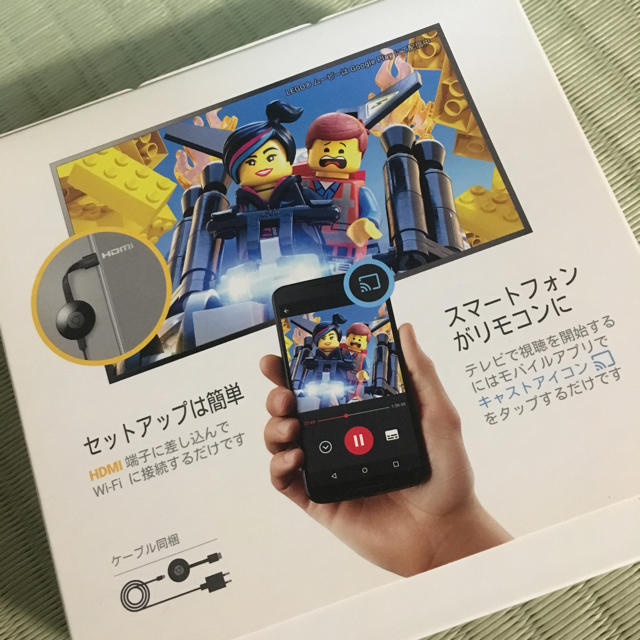 CHROME(クローム)の新品未使用☆chromecast☆Google☆クロムキャスト☆クロームキャスト スマホ/家電/カメラのテレビ/映像機器(映像用ケーブル)の商品写真