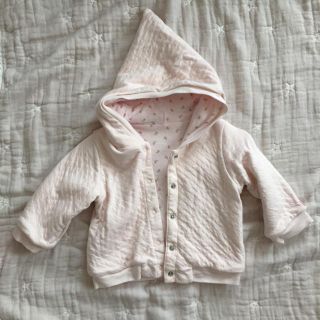 プチバトー(PETIT BATEAU)の美品☆小人パーカー リバーシブルタイプ(カーディガン/ボレロ)