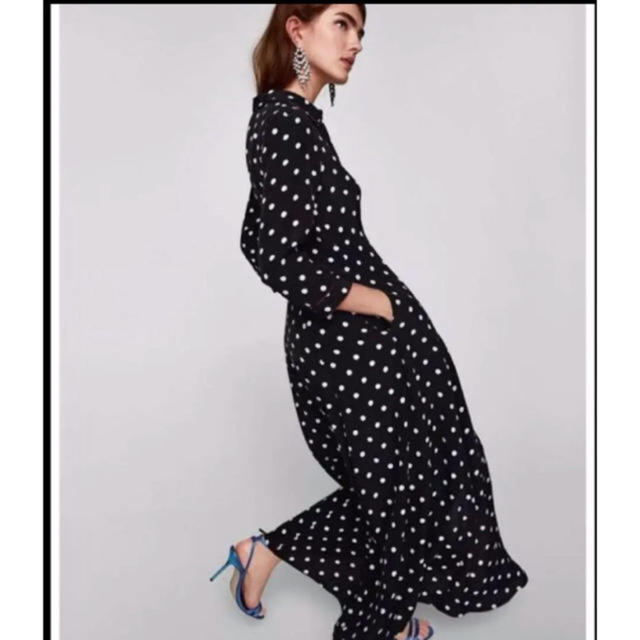 Zara Zara ドットシャツワンピースの通販 By さくらんぼ S Shop ザラならラクマ