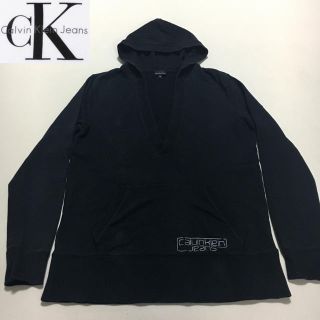 カルバンクライン(Calvin Klein)のカルバンクライン◆カーディガン パーカー◆ブラック Sサイズ(パーカー)