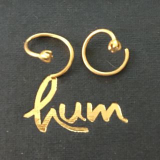 hum  2way 18k GG ダイヤピアス(ピアス)