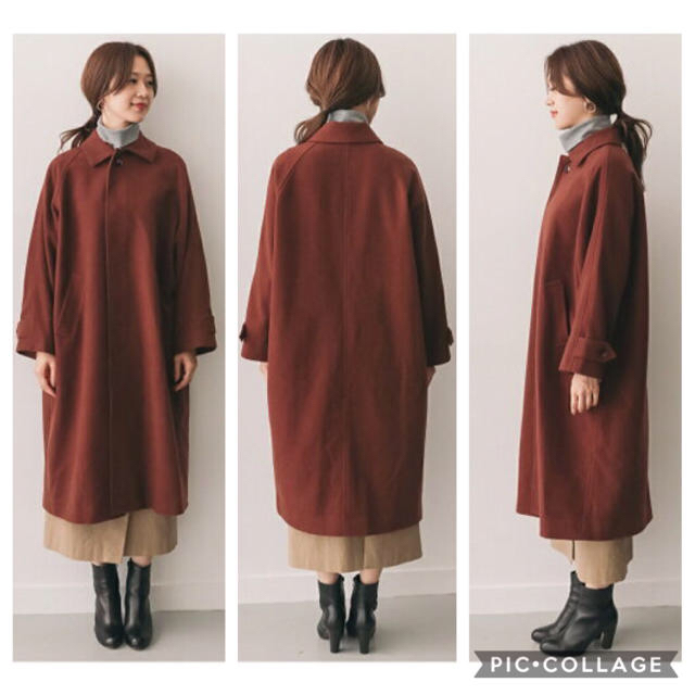 URBAN RESEARCH DOORS(アーバンリサーチドアーズ)の【水曜日までに発送】ウールバルマカンコート CAMELBROWN レディースのジャケット/アウター(ロングコート)の商品写真