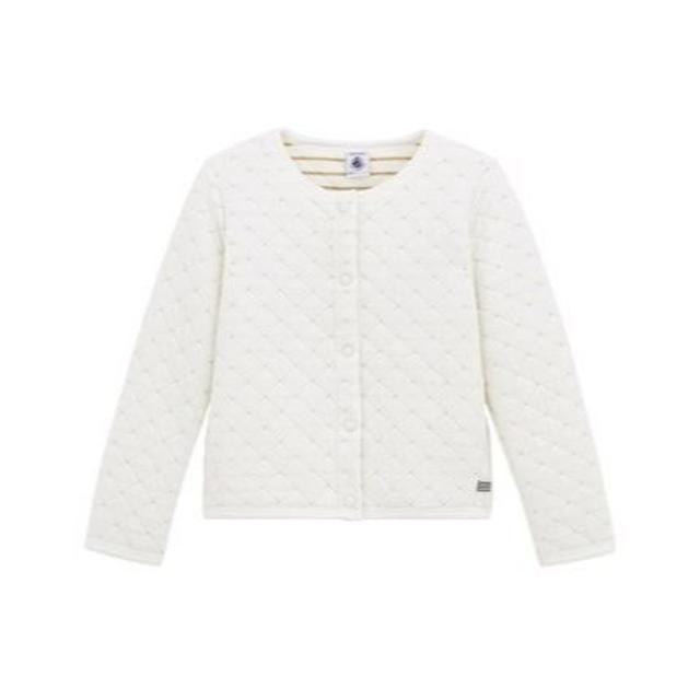 PETIT BATEAU(プチバトー)のあんずママ様専用♡4ans プチバトー チュビックキルティングカーディガン キッズ/ベビー/マタニティのキッズ服女の子用(90cm~)(カーディガン)の商品写真