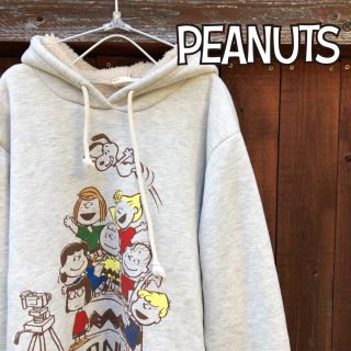 ピーナッツ(PEANUTS)のPEANUTS (ピーナッツ) 65周年 内ボア パーカー 90s(パーカー)