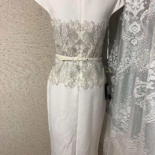 TADASHI SHOJI(タダシショウジ)の新品　タダシショージ ワンピース ドレス　ホワイト　シルバー　レース レディースのワンピース(ひざ丈ワンピース)の商品写真