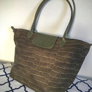 ロンシャン(LONGCHAMP)のロンシャン  ル プリアージュ  クロコ  Lサイズ(トートバッグ)