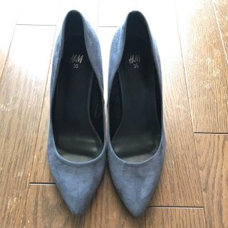 エイチアンドエム(H&M)の美品✨パンプス グレー(ハイヒール/パンプス)