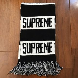 シュプリーム(Supreme)のSupreme 16aw Bar Stripe Scarf Black マフラー(マフラー)