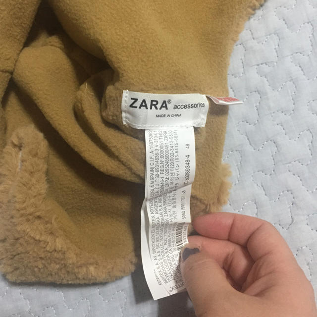 ZARA KIDS(ザラキッズ)のzara baby フェイクファーベアー帽子 キッズ/ベビー/マタニティのこども用ファッション小物(帽子)の商品写真