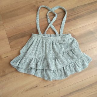 ザラキッズ(ZARA KIDS)のzaragirls サスペンダーつきフリルスカート(スカート)