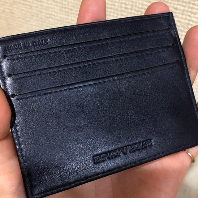 Emporio Armani(エンポリオアルマーニ)の65%OFF [Emporio Armani]カード/ICカード入れ/定期入れ メンズのファッション小物(名刺入れ/定期入れ)の商品写真