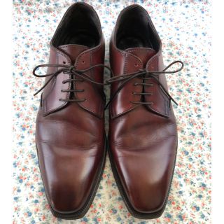 サントーニ(Santoni)の美品♡ALMAS アルマス プレーントゥストレートチップ 41(ドレス/ビジネス)