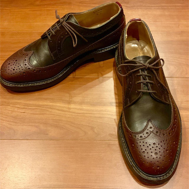 Trickers(トリッカーズ)の【期間限定値下げ】トリッカーズ　ロングウイングチップ 別注シューズ 8.5E メンズの靴/シューズ(ドレス/ビジネス)の商品写真