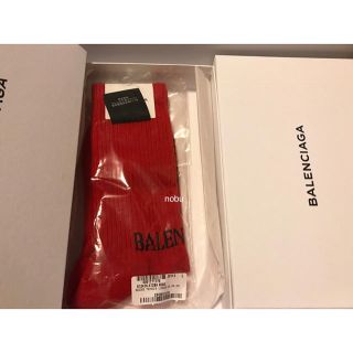 バレンシアガ(Balenciaga)の【 BALENCIAGA 】 ロゴ テニス ソックス L(ソックス)