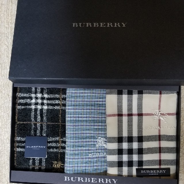 BURBERRY(バーバリー)のバーバリー:ハンカチ3枚セット メンズのファッション小物(ハンカチ/ポケットチーフ)の商品写真