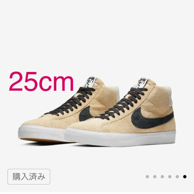 STUSSY(ステューシー)のNIKE × STUSSY NIKE SB ZOOM BLAZER MID QS メンズの靴/シューズ(スニーカー)の商品写真