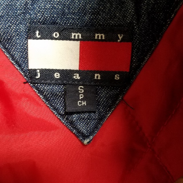 TOMMY(トミー)のTOMMY MA-1風デニムジャケット レディースのジャケット/アウター(Gジャン/デニムジャケット)の商品写真