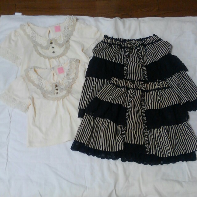 axes femme(アクシーズファム)のaxes femme kids　120&130　お揃いセット キッズ/ベビー/マタニティのキッズ服女の子用(90cm~)(Tシャツ/カットソー)の商品写真