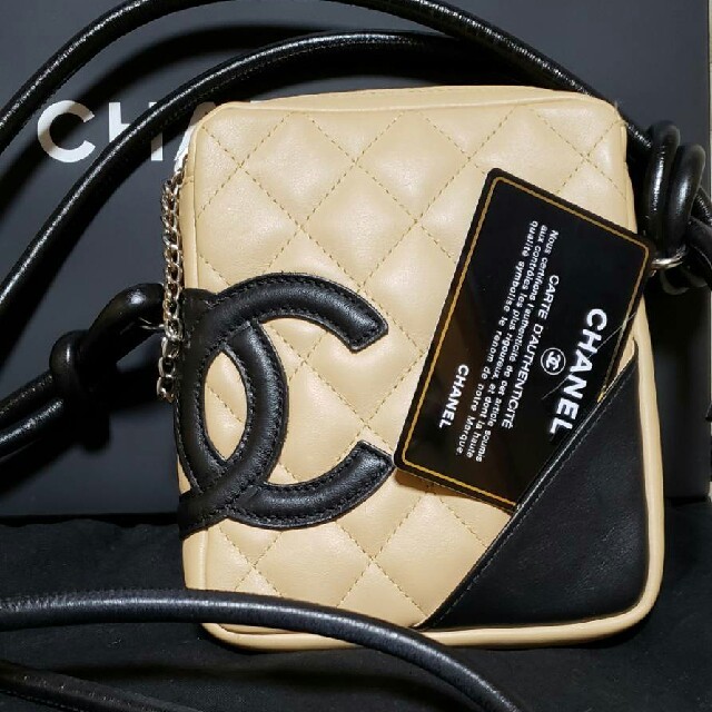 美品 CHANEL カンボンライン ショルダー