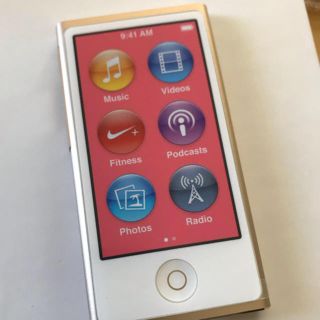 アップル(Apple)の値下げ 新品未使用 iPod nano 第7世代 16GB ゴールド(ポータブルプレーヤー)