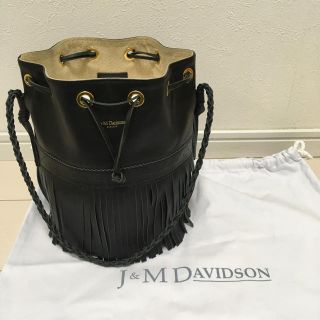 ジェイアンドエムデヴィッドソン(J&M DAVIDSON)の美品♡ジェイ&エムデヴィッドソン♡ショルダーバッグ♡カーニバルLブラック(ショルダーバッグ)