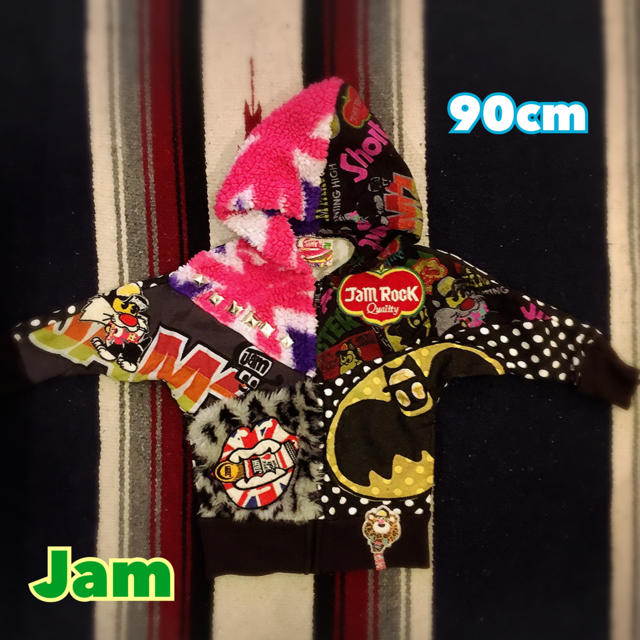 JAM(ジャム)のジャム 90cm パーカー 美品 送料無料 数回着用のみ キッズ/ベビー/マタニティのキッズ服男の子用(90cm~)(ジャケット/上着)の商品写真