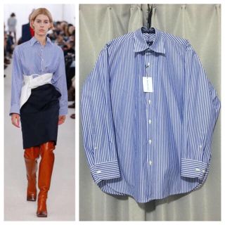 バレンシアガ(Balenciaga)のbalenciaga 17ss ピンチドカラーシャツ スウィング(シャツ)