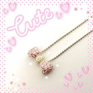 フォリフォリ(Folli Follie)のお値下げ中♡リボンがCute(ネックレス)